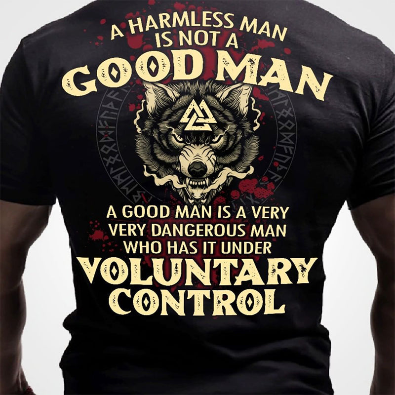 A Harmless Man Is Not A Good Man Printed Men's T-shirt