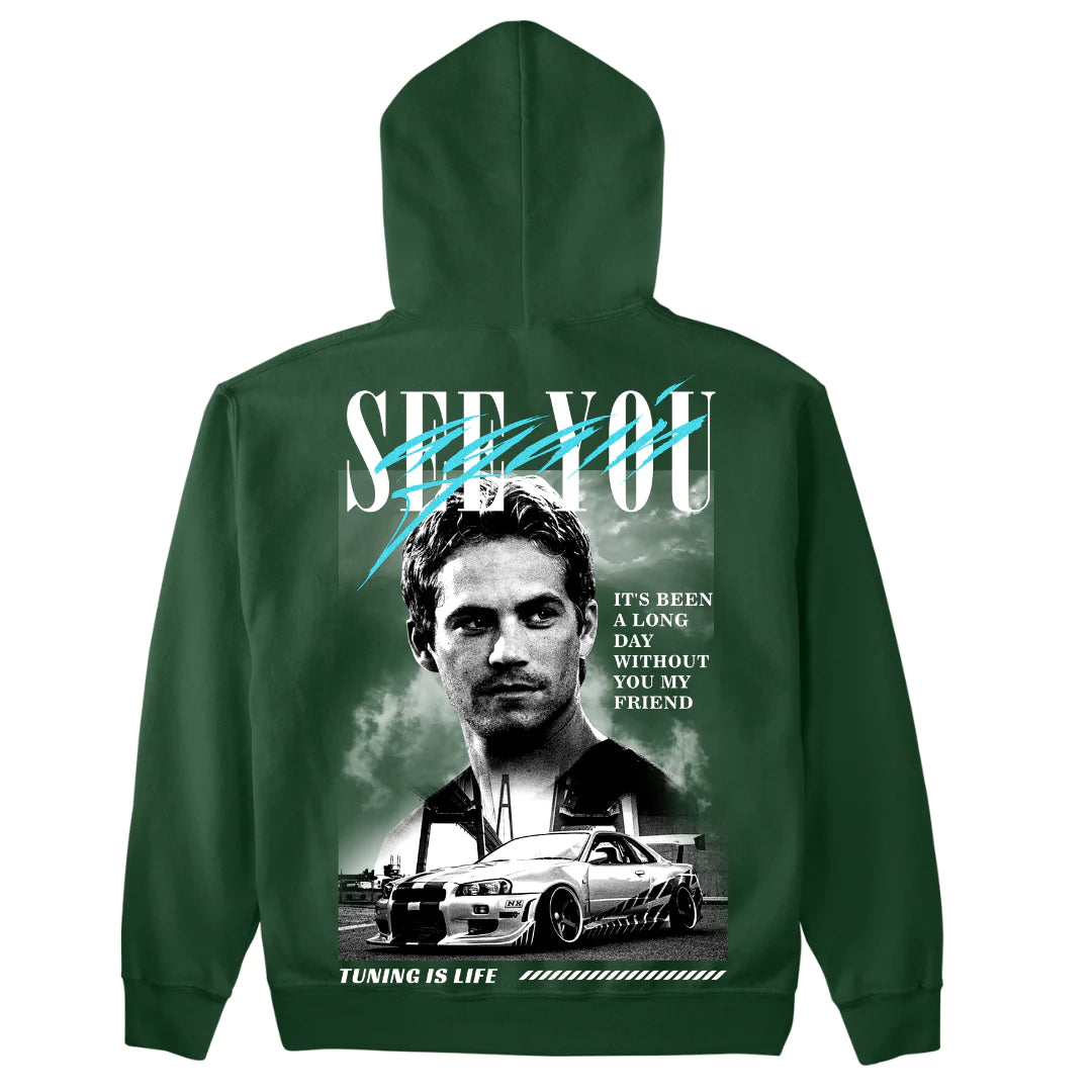 PAUL WALKER SEE YOU AGAIN PREMIUM HOODIE