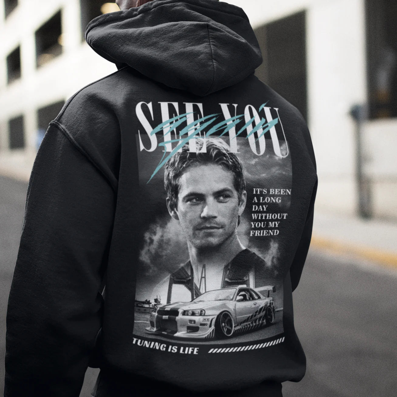 PAUL WALKER SEE YOU AGAIN PREMIUM HOODIE